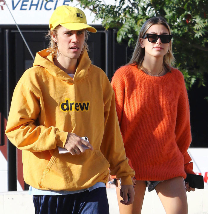 Hailey and Justin Bieber in 2018.
