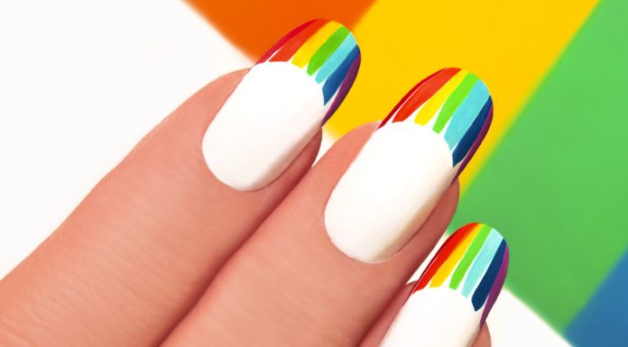 Rainbow French Manicures Will Bring Some Color Into Your World