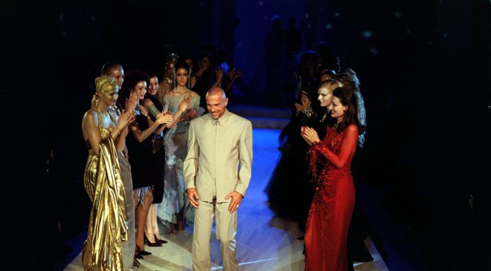 Legendary French Designer Thierry Mugler Dies at 73 Thierry Mugler presenting at Paris Haute Couture fashion week, Autumn Winter 1999/2000.
