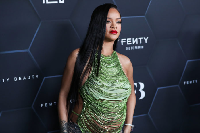 Rihanna wearing The Attico at the Fenty Beauty And Fenty Skin Celebration in Los Angeles.